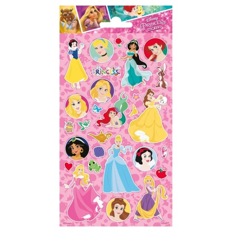 NAKLEJKI BROKATOWE PRINCESS KSIĘŻNICZKI DISNEY