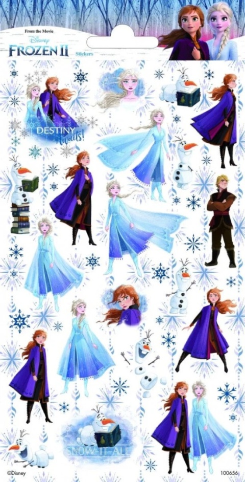 NAKLEJKI BROKATOWE FROZEN KRAINA LODU