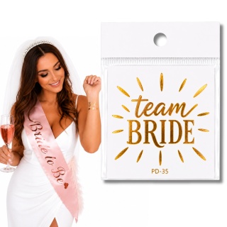 ZMYWALNE TATUAŻE TEAM BRIDE! 1szt. TATUAŻ NA WIECZÓR PANIEŃSKI