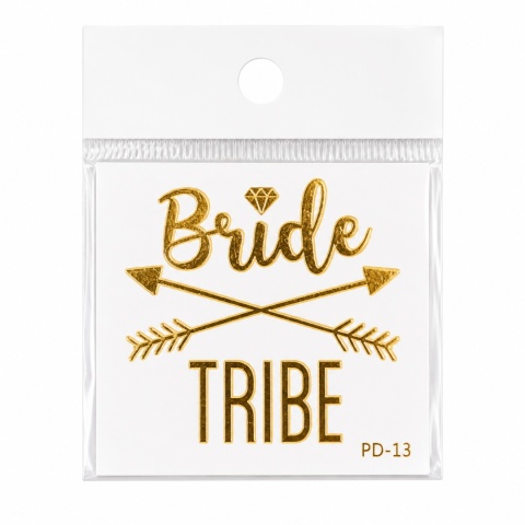 ZMYWALNE TATUAŻE BRIDE TRIBE 1szt. TATUAŻ NA WIECZÓR PANIEŃSKI