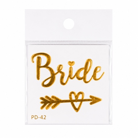 ZMYWALNE TATUAŻE BRIDE SERCE 1szt. TATUAŻ NA WIECZÓR PANIEŃSKI