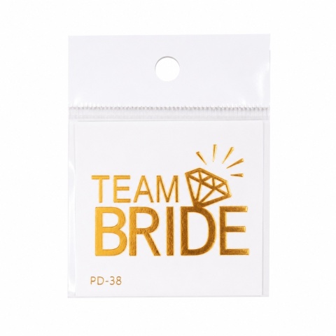 ZMYWALNE TATUAŻE TEAM BRIDE DIAMENT 1szt. TATUAŻ NA WIECZÓR PANIEŃSKI