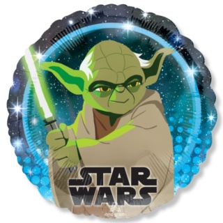 BALON FOLIOWY YODA 43cm BALON GWIEZDNE WOJNY