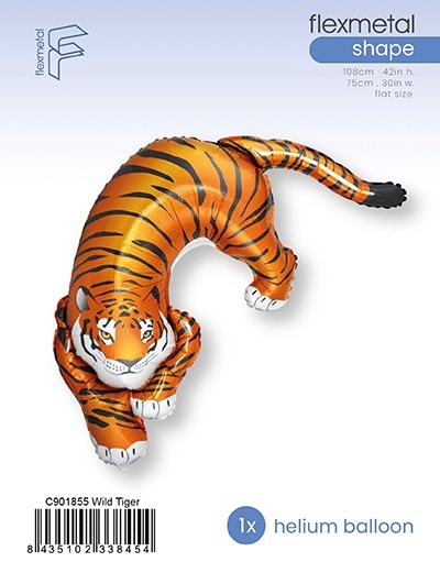 BALON FOLIOWY TYGRYS 108cm ANIMAL PARTY TIGER
