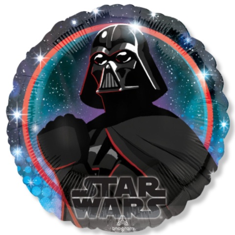 BALON FOLIOWY DARTH VADER 43cm BALON GWIEZDNE WOJNY