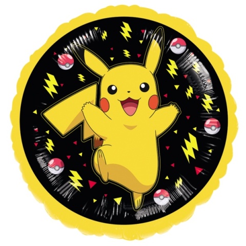 BALON FOLIOWY PIKACHU 43cm BALON POKEMON PIKACHU
