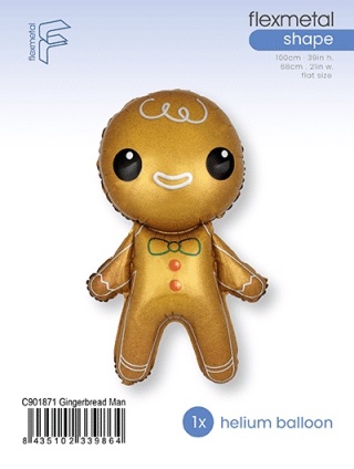 BALON FOLIOWY PIERNIKOWY LUDZIK 100cm BALON GINGERBREAD MAN