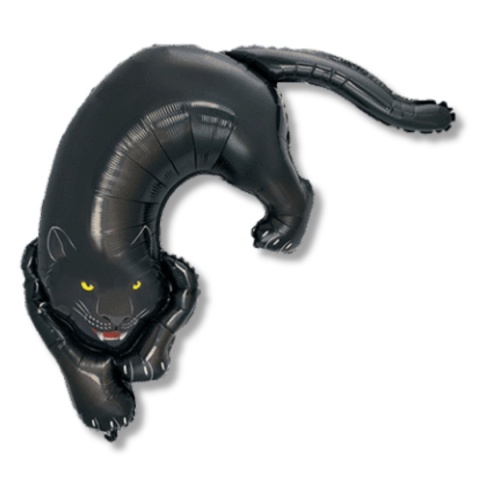 BALON FOLIOWY CZARNA PANTERA 108cm ANIMAL PARTY BLACK PANTHER