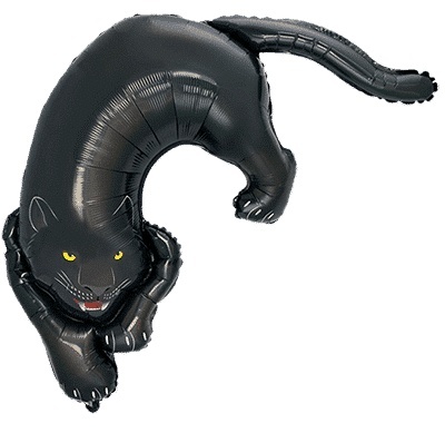 BALON FOLIOWY CZARNA PANTERA 108cm ANIMAL PARTY BLACK PANTHER
