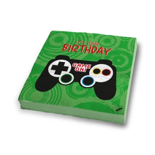 SERWETKI GAME CONTROLLER 20szt. 33x33cm MAVERICK GAME
