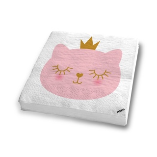 SERWETKI Z KOTKIEM 20szt. 33x33cm MAVERICK CAT