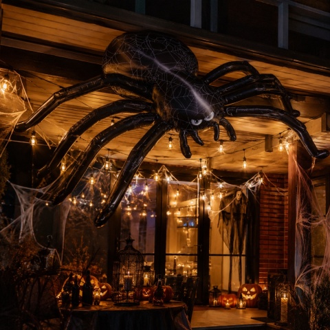 BALON FOLIOWY GIGANTYCZNY PAJĄK 196cm BALON NA HALLOWEEN