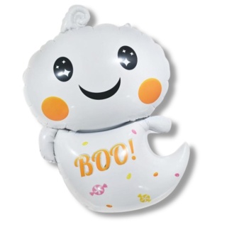 BALON FOLIOWY SYMPATYCZNY DUSZEK BOO! 59cm BALON NA HALLOWEEN
