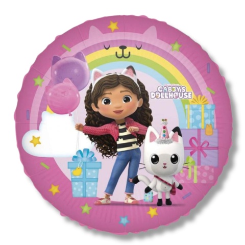 BALON FOLIOWY GABBY'S DOLLHOUSE 46cm BALON KOCI DOMEK GABI