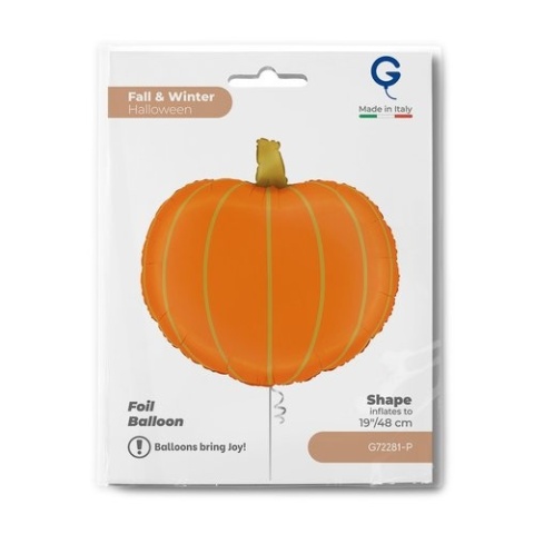 BALON FOLIOWY POMARAŃCZOWA DYNIA 48cm BALON NA HALLOWEEN