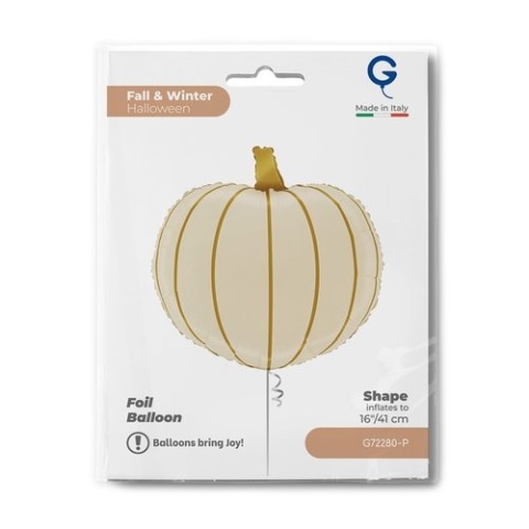 BALON FOLIOWY KREMOWA DYNIA 41cm BALON NA HALLOWEEN