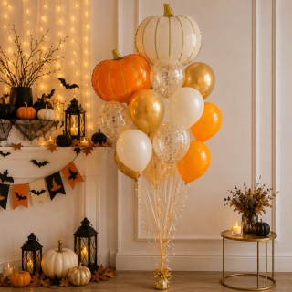 BALON FOLIOWY KREMOWA DYNIA 41cm BALON NA HALLOWEEN