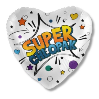 BALON FOLIOWY SUPER CHŁOPAK 43cm BALON DLA CHŁOPAKA
