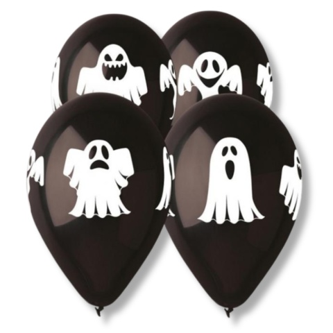 BALONY LATEKSOWE DUCHY 5szt. BALONY NA HALLOWEEN