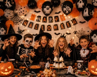 BALONY LATEKSOWE DUCHY 5szt. BALONY NA HALLOWEEN