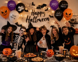 BALONY LATEKSOWE HAPPY HALLOWEEN 5szt. BALONY NA HALLOWEEN