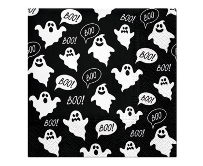 SERWETKI NA HALLOWEEN BOO! 20szt. 33x33cm DEKORACJA STOŁU