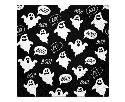 SERWETKI NA HALLOWEEN BOO! 20szt. 33x33cm DEKORACJA STOŁU