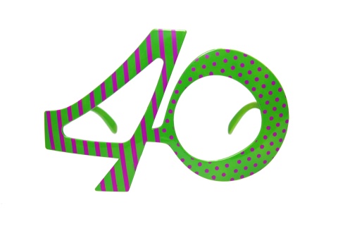 OKULARY NA 40 URODZINY 1szt. GADŻET URODZINOWY OKULARY