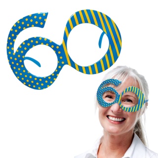 OKULARY NA 60 URODZINY 1szt. GADŻET URODZINOWY OKULARY