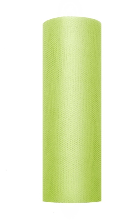 TIUL W ROLCE ZIELONY JASNY 9m szer. 15cm
