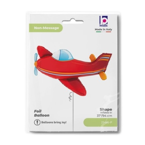 BALON FOLIOWY CZERWONY SAMOLOT 103cm BALON AIRPLANE SAMOLOT