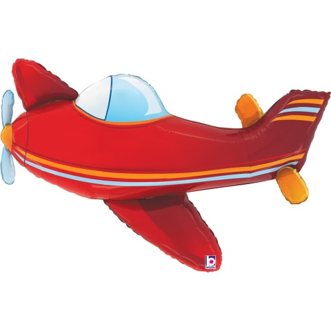 BALON FOLIOWY CZERWONY SAMOLOT 103cm BALON AIRPLANE SAMOLOT