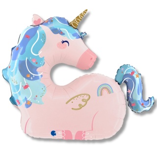BALON FOLIOWY JEDNOROŻEC PASTELOWY 98cm BALON UNICORN