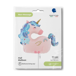 BALON FOLIOWY JEDNOROŻEC PASTELOWY 98cm BALON UNICORN