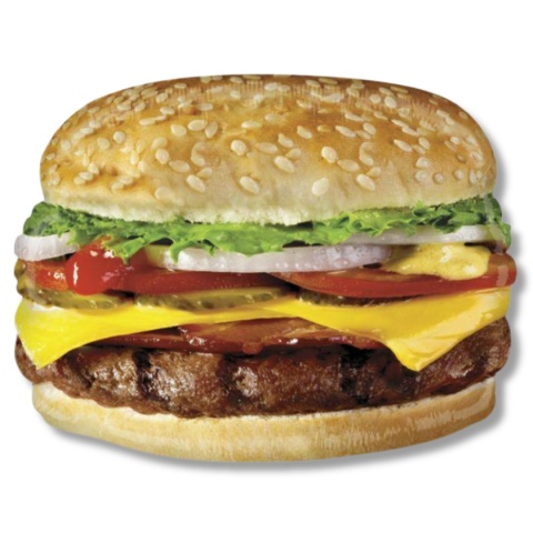 BALON FOLIOWY CHEESEBURGER 80cm BALON FAST FOOD
