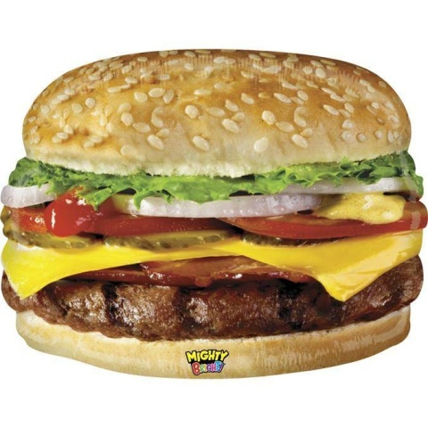 BALON FOLIOWY CHEESEBURGER 80cm BALON FAST FOOD