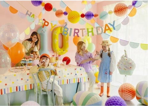 BALON FOLIOWY BABECZKA PASTELOWA 84cm BALON BABECZKA