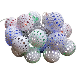 LAMPKI LED AŻUROWE DEKORACYJNE BIAŁE SUPER EFEKT