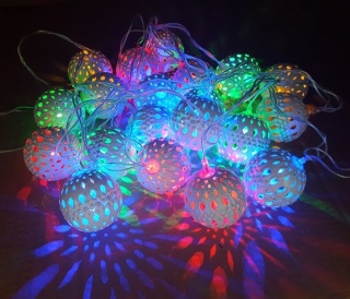 LAMPKI LED AŻUROWE DEKORACYJNE BIAŁE SUPER EFEKT