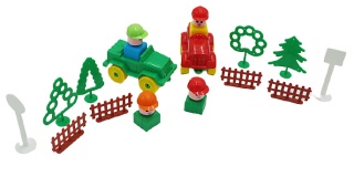 KLOCKI MAŁY WĘDROWNIK AUTA LUDZIKI 59EL.