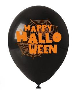 HALLOWEEN BALONY LATEKSOWE Z NADRUKIEM 27cm 5sztuk