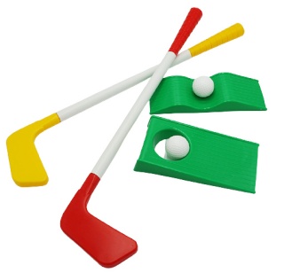 DZIECIĘCY ZESTAW DO GRY W GOLFA DLA 2 OSÓB 6el.