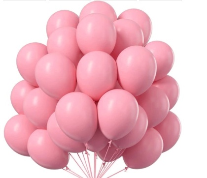 RÓŻOWE BALONY PASTELOWE MACARON BABY PINK - 10sztuk BABY SHOWER WESELE