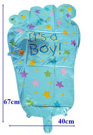 BABY SHOWER CHŁOPIEC - BALONY FOLIOWE ZESTAW