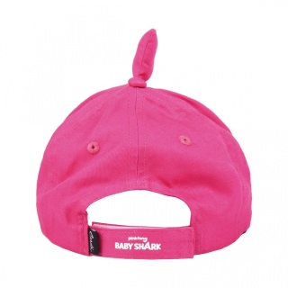 RÓŻOWA CZAPKA Z DASZKIEM 50/52cm BABY SHARK 3D
