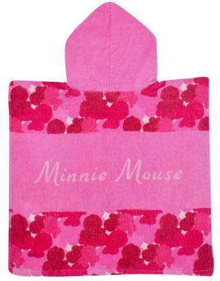 MYSZKA MINNIE PONCZO KĄPIELOWE RĘCZNIK Z KAPTUREM