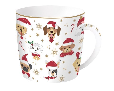 ŚWIĄTECZNY KUBEK PORCELANOWY W PUDEŁKU 350ml PIESKI ŚWIĄTECZNY KUBEK PORCELANOWY W PUDEŁKU 350ml PIESKI