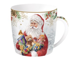 ŚWIĄTECZNY KUBEK PORCELANOWY W PUDEŁKU 350ml MIKOŁAJ