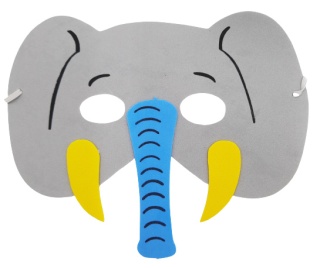 MASKA SŁONIA DLA DZIECI NA BAL KOSTIUM KARNAWAŁ
