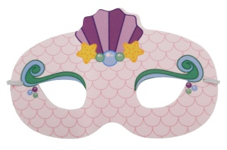 RÓŻOWA MASKA SYRENY DLA DZIECI NA BAL KOSTIUM KARNAWAŁ